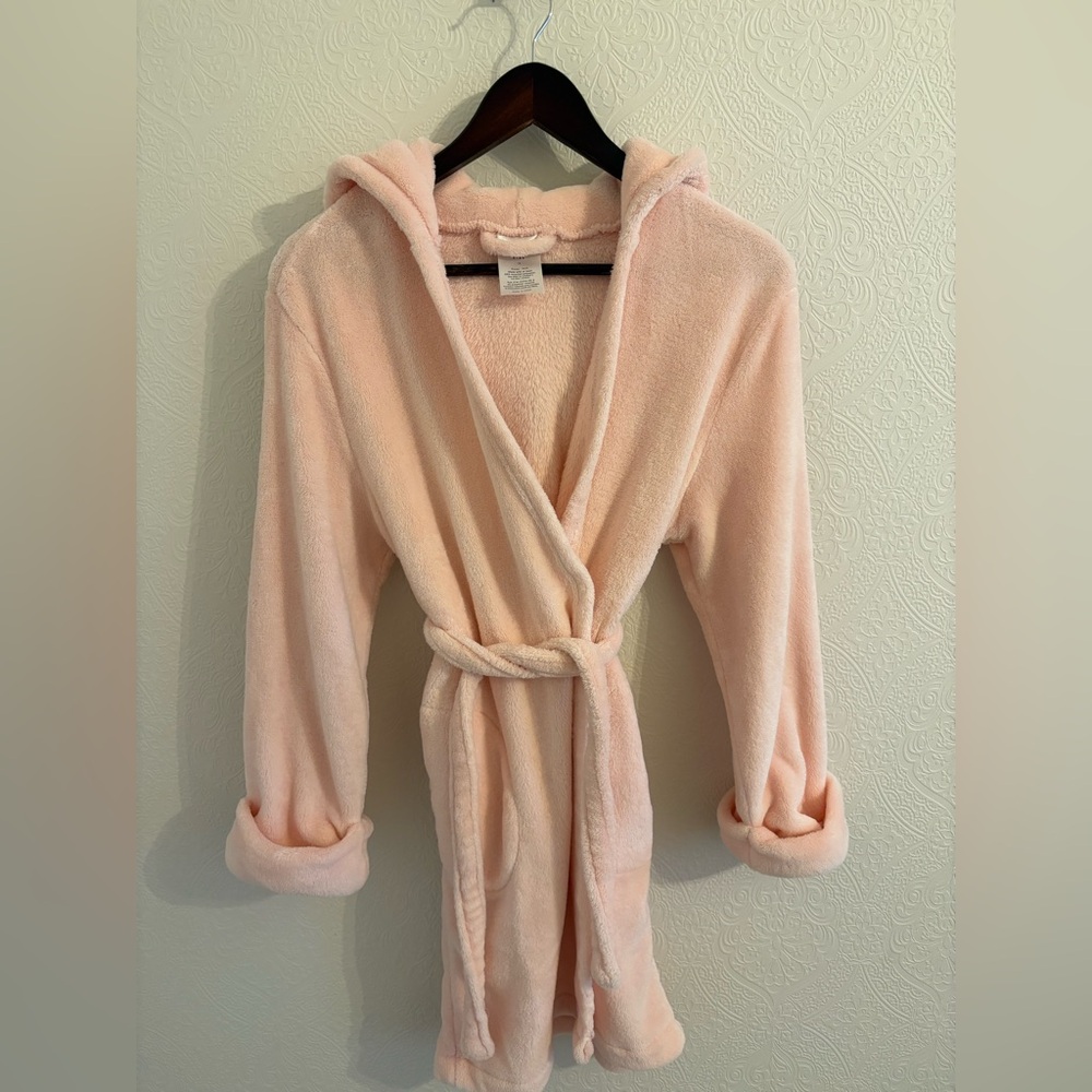 GAP Kids Fuzzy Robe - Sz 12 - Cameo Pink